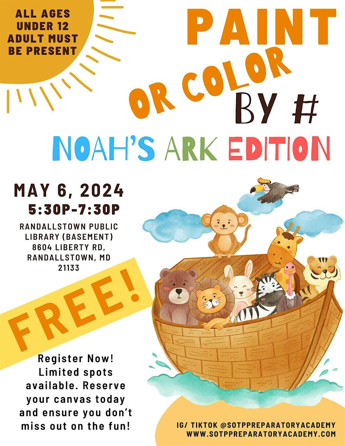 "Paint\/Color By Number: Noah's Ark Edition"