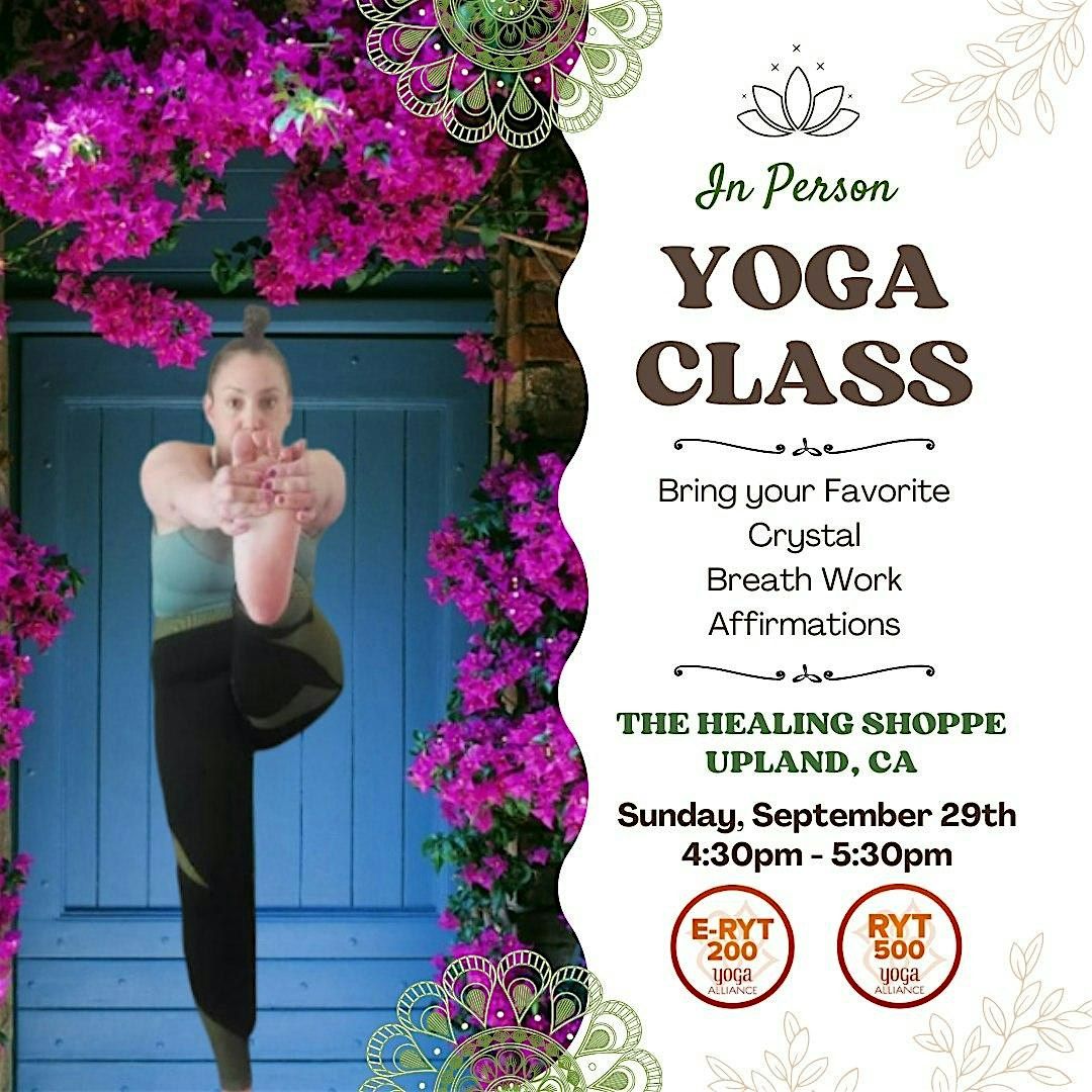 In Person Yoga Class