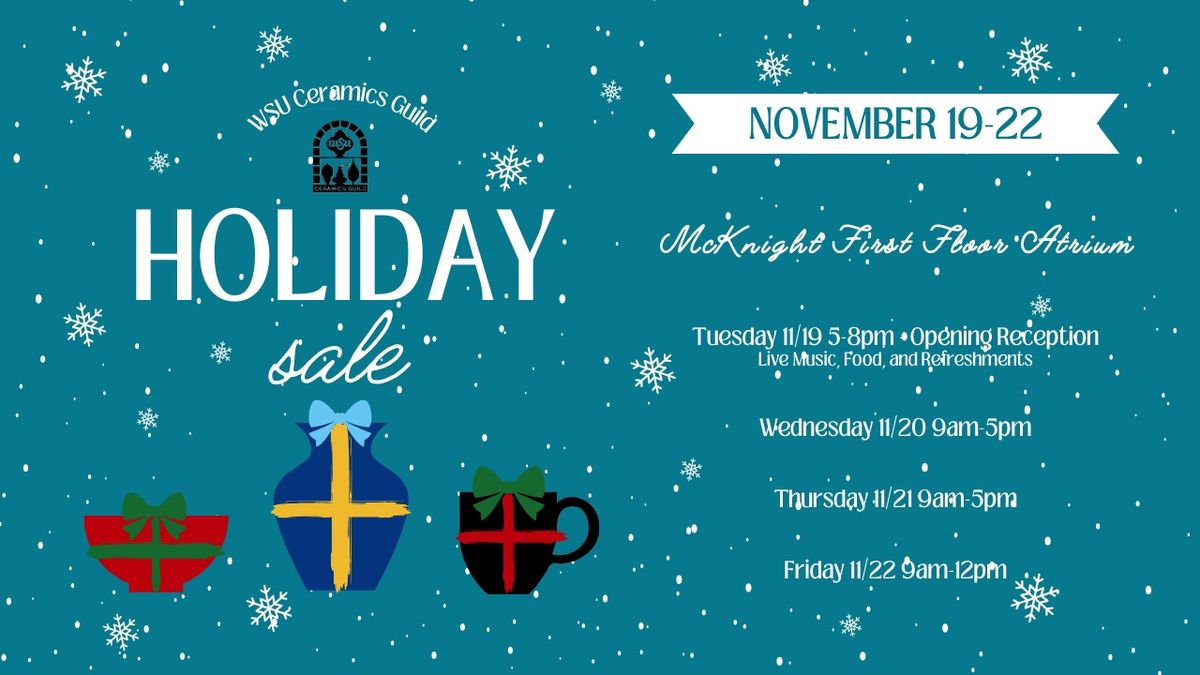 WSU Ceramics Guild Annual Holiday Sale