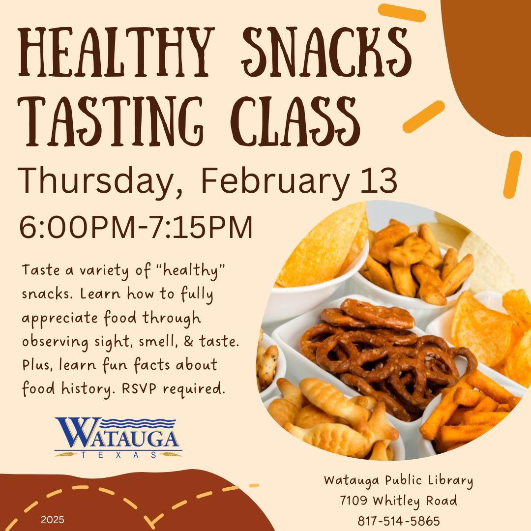 Healthy Snacks Tasting Class