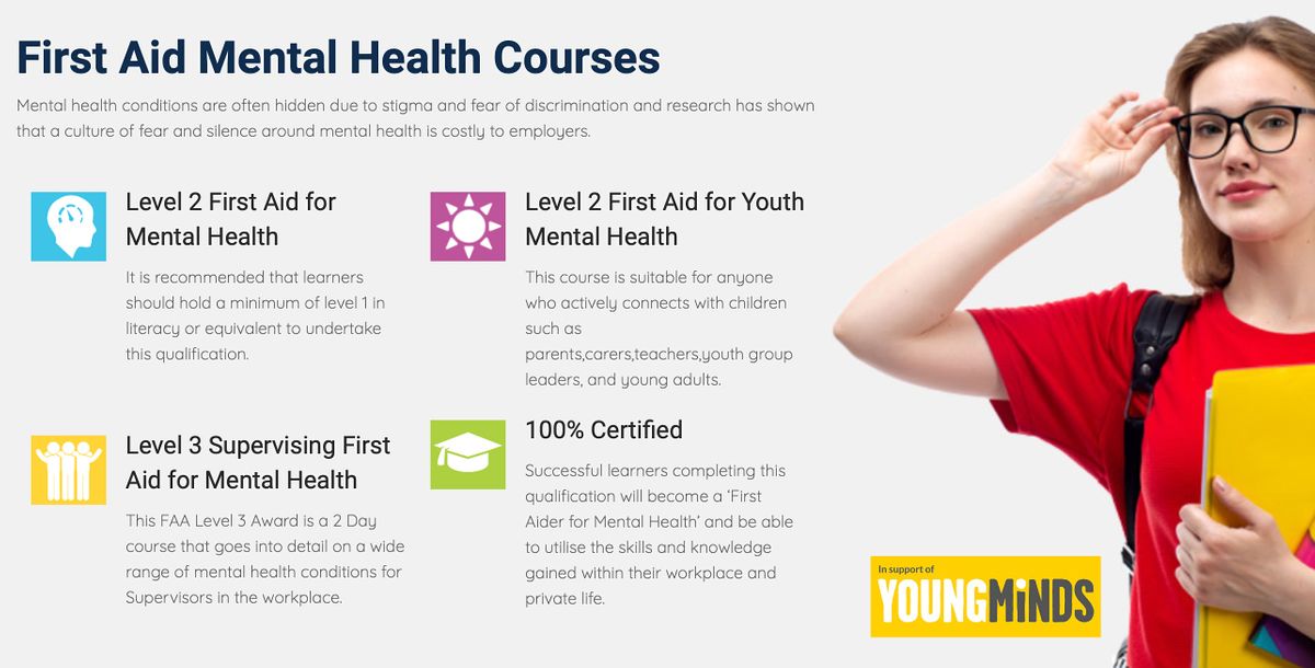 Level 2 First Aid for Youth Mental Health Training