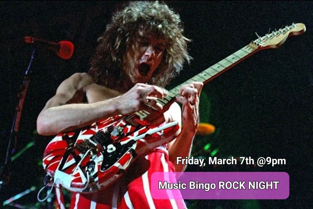 Rock Night Music Bingo