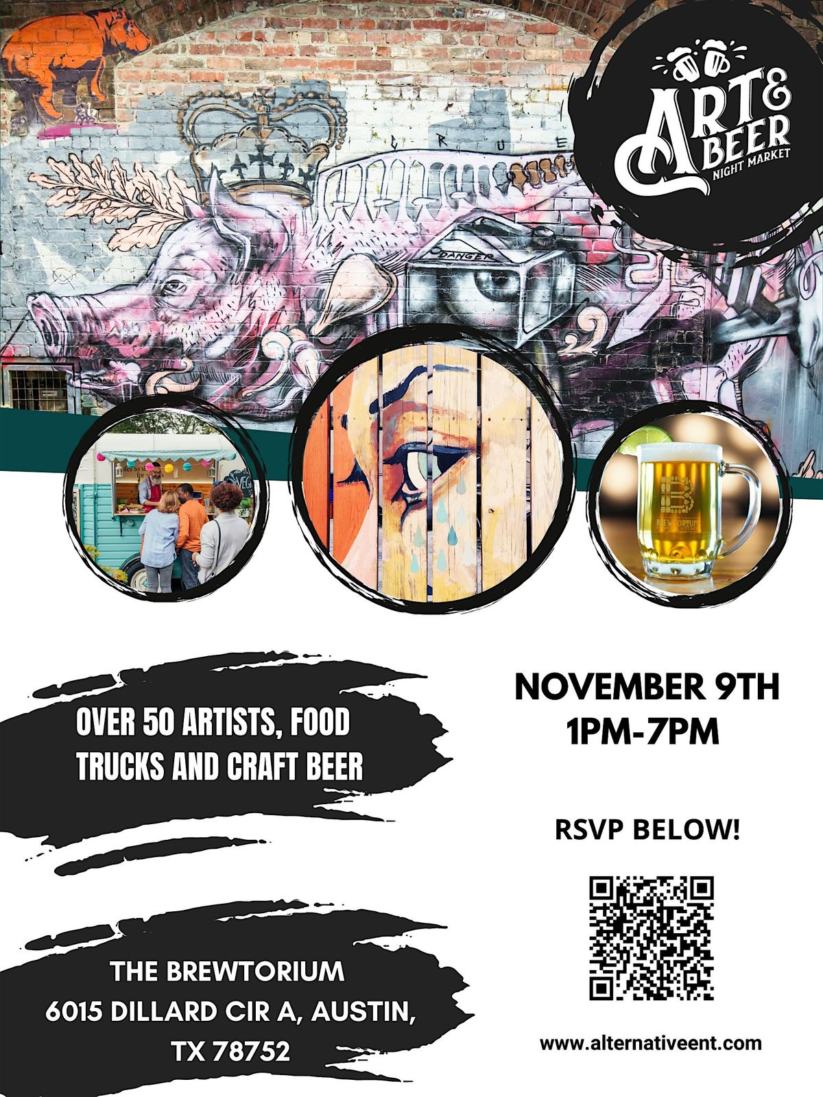 Art & Beer Night Market Austin!