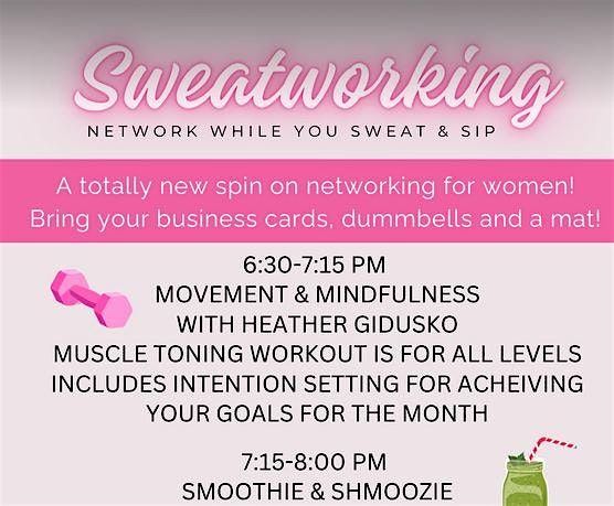 Sweatworking Networking While You Sweat and Sip Second Tuesdays