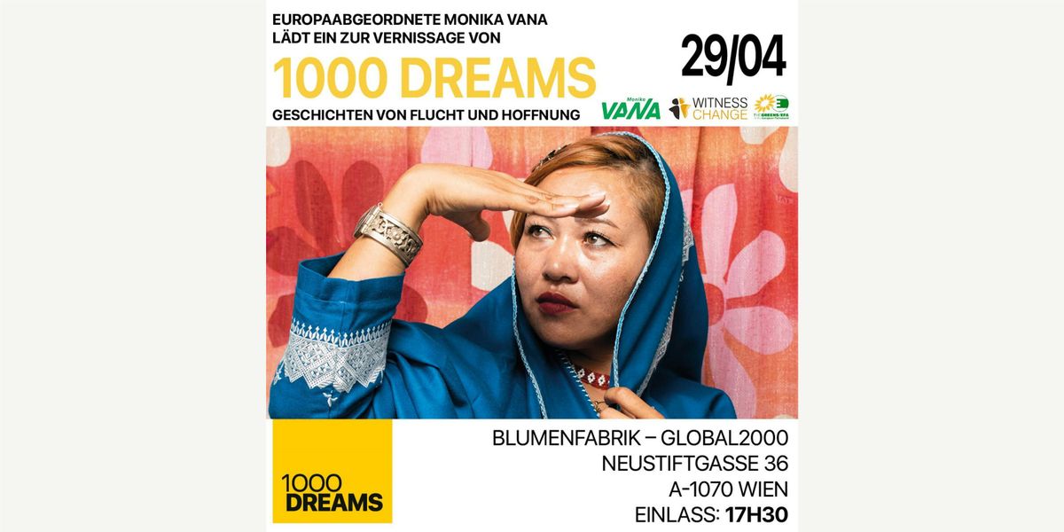 Einladung zur Vernissage und Ausstellung "1000 Dreams"