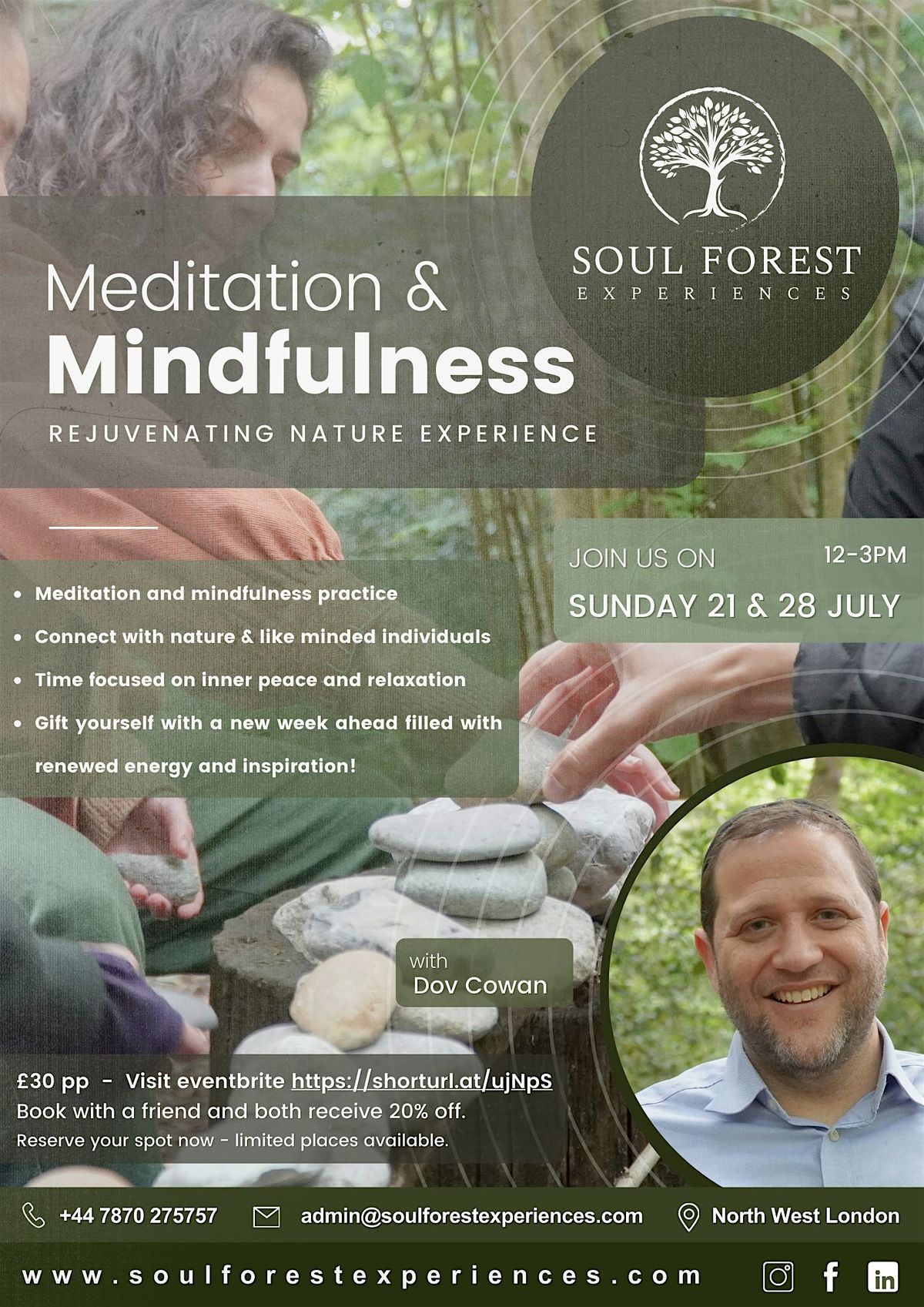 Soul Forest Experiences - Mindfulness & Meditation in nature 28th July 12pm