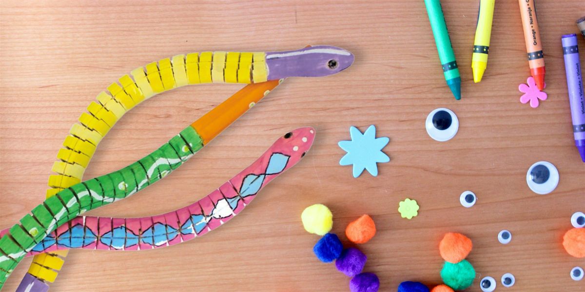 School Holidays: Wooden Sneaky Snakes - Wollongong Library [Ages 5+]