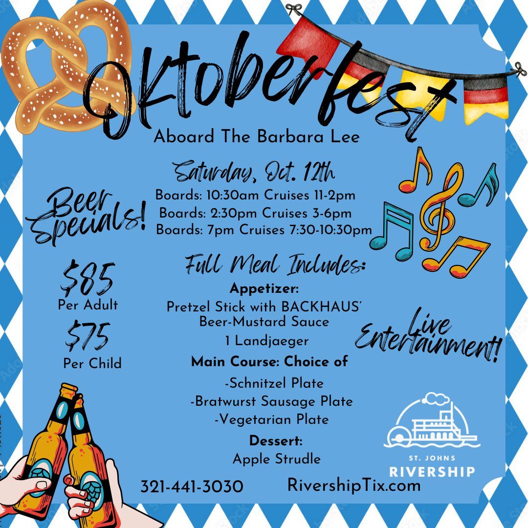 Oktoberfest Aboard the Barbara Lee