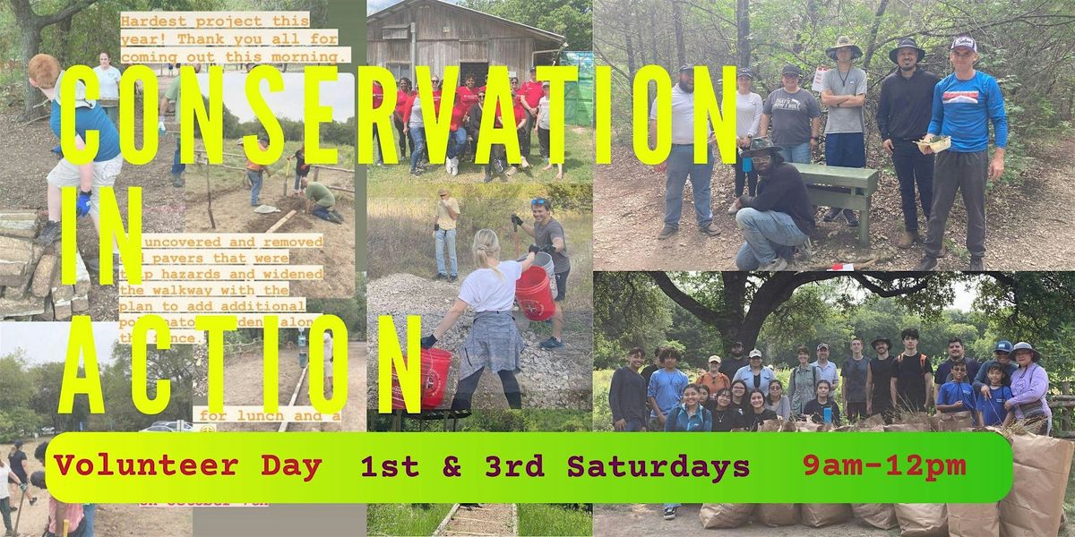 Conservation-in-Action Volunteer Day 8am-11am