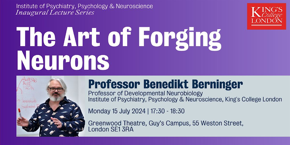 Professor Benedikt Berninger - Inaugural Lecture