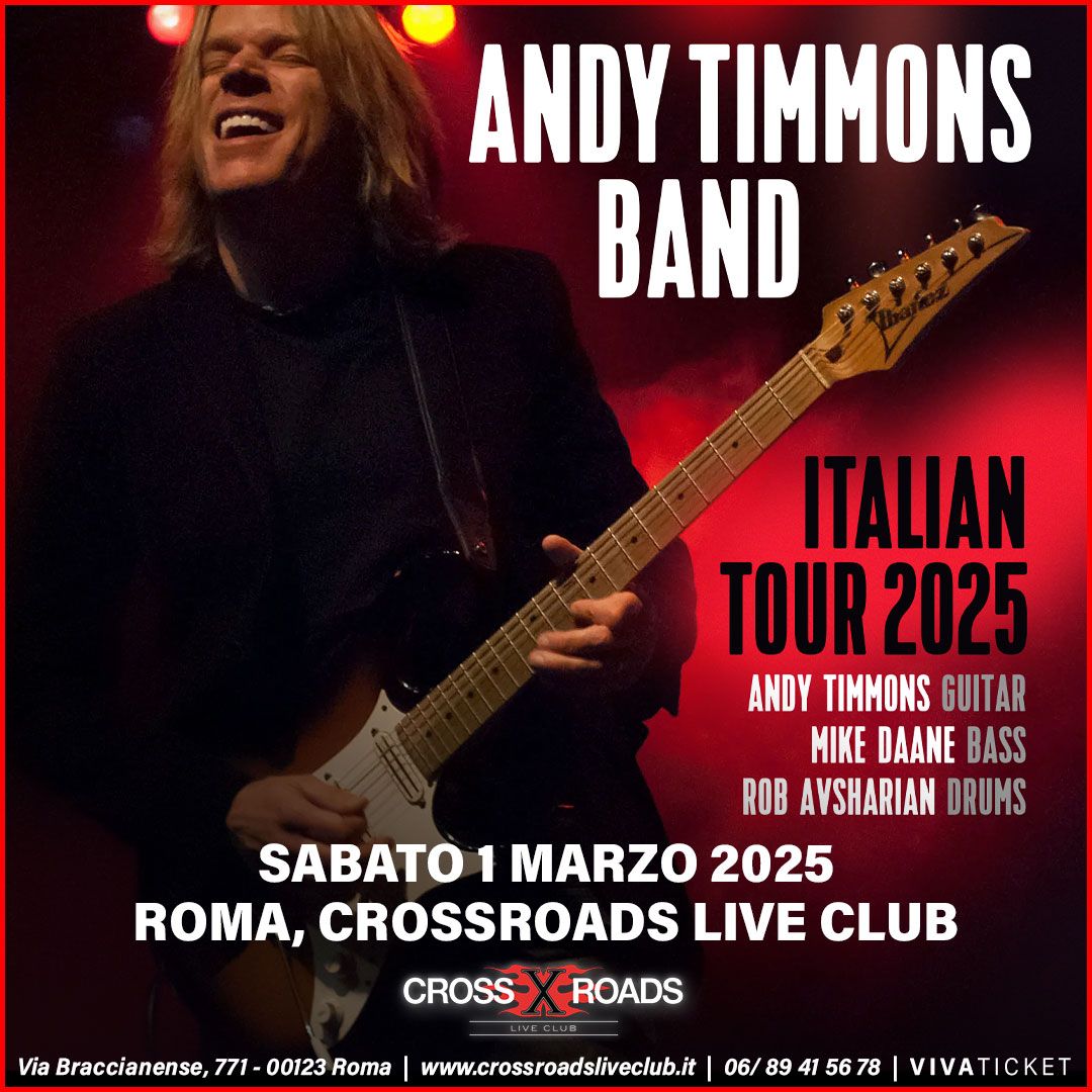 Andy Timmons "Italian Tour" 2025 | Roma, CrossRoads Live Club