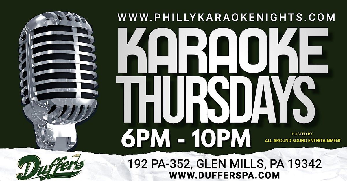 Thursday Karaoke at Duffers Tavern (Rt 352 Glen Mills - Delaware County PA)