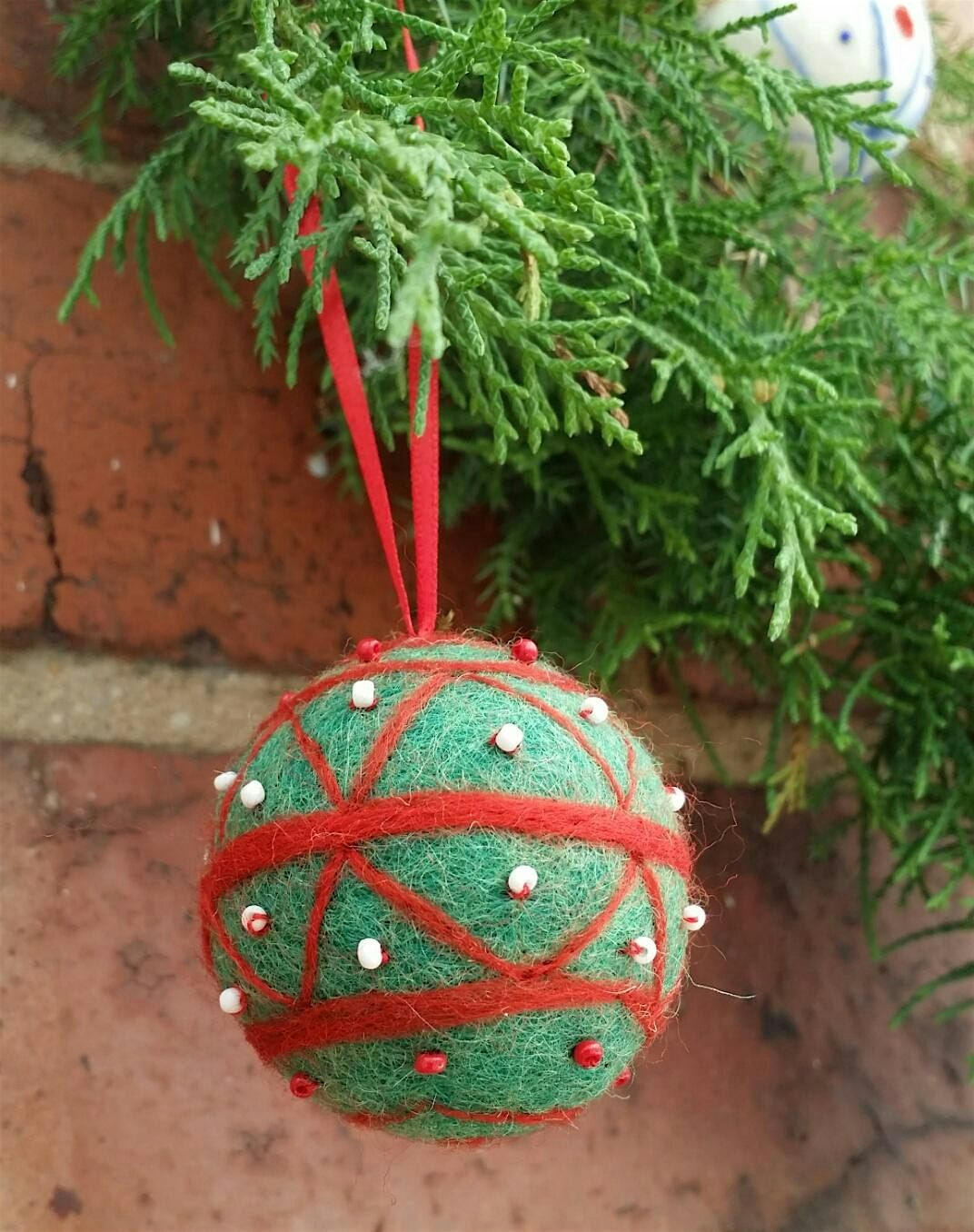 Needle Felted Christmas Baubles