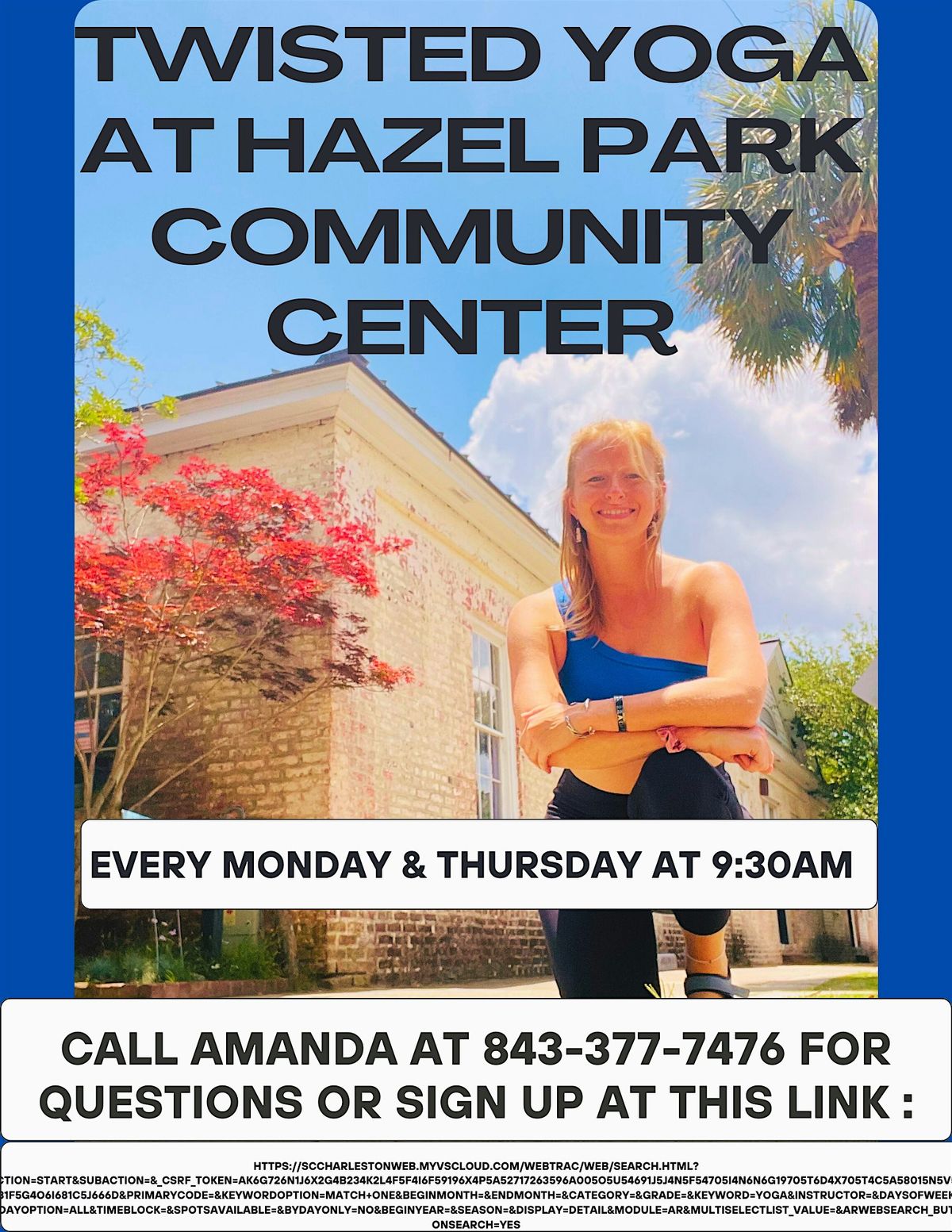 Twisted Yoga at The Hazel Park Community Center on East Bay