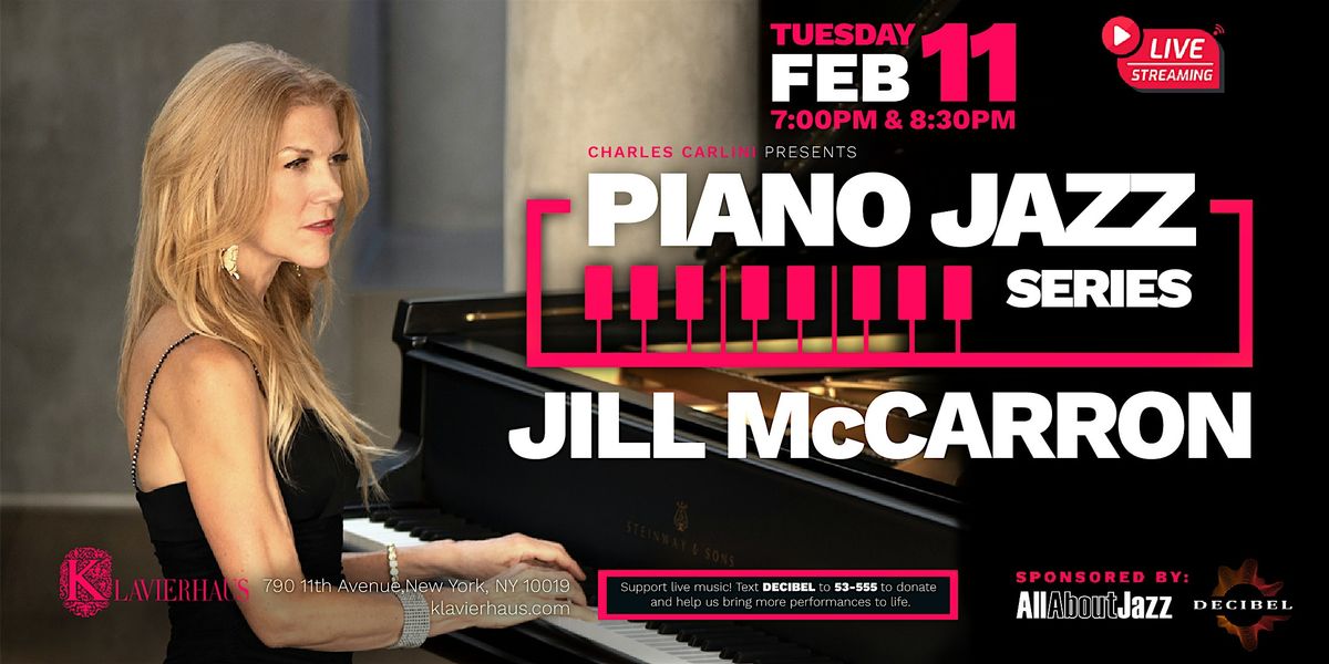 Piano Jazz Series: Jill McCarron