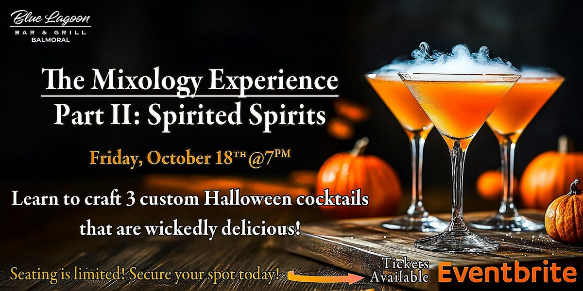 The Mixology Experience Part II: Spirited Spirits