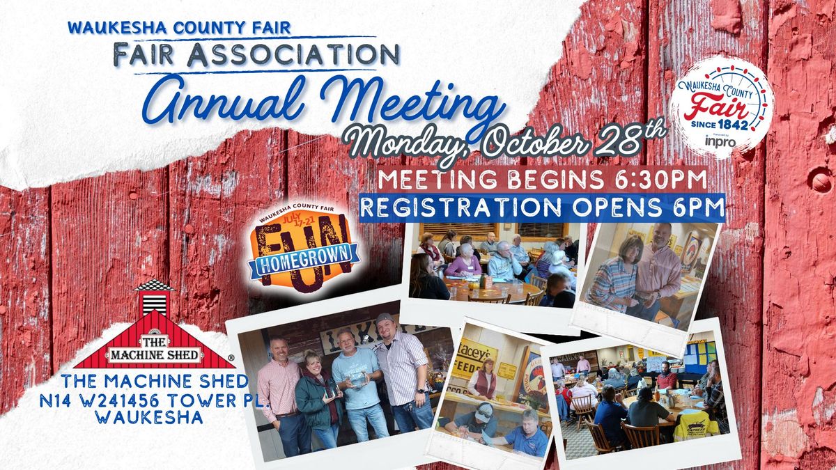 2024 Waukesha County Fair Annual Association Meeting