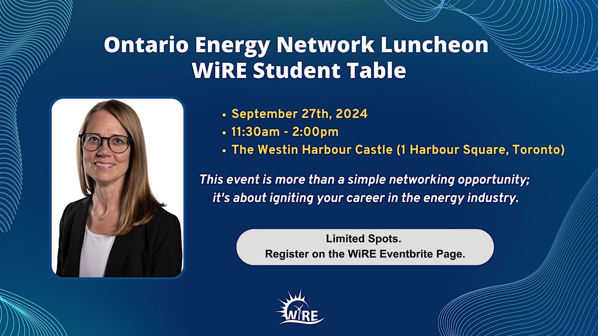 WiRE Student Table at the OEN's September Luncheon