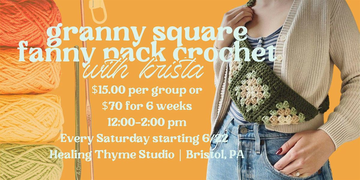 Crochet Workshop w\/ Krista : Granny Square Fanny Pack