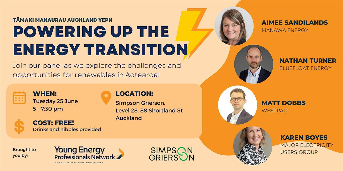 Auckland YEPN - Powering up the energy transition