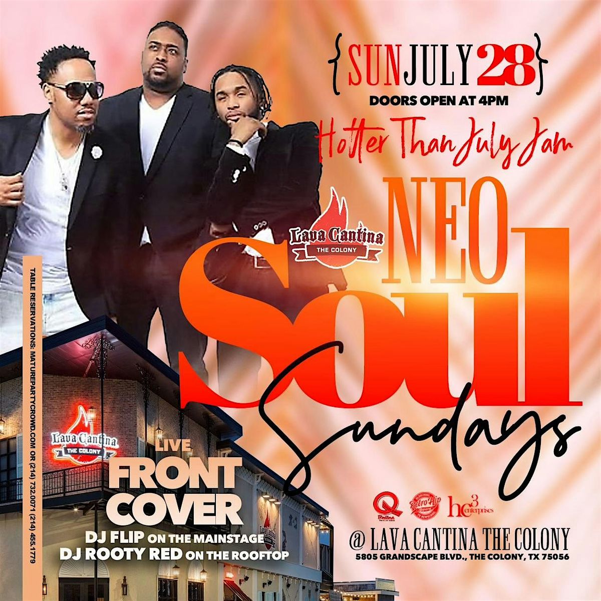 NEO SOUL SUNDAYS [HOTTER THAN JULY JAM] feat FRONT COVER @ Lava Cantina