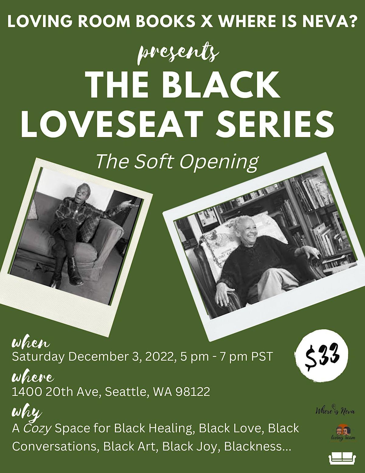 The Black LoveSeat Series Soft Opening