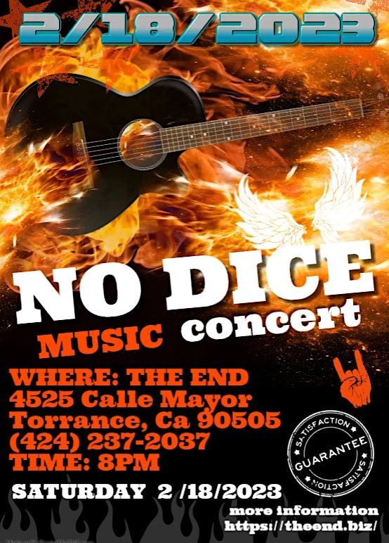 No Dice Classic Rock Band @ The End in Torrance, CA, The End, Torrance ...