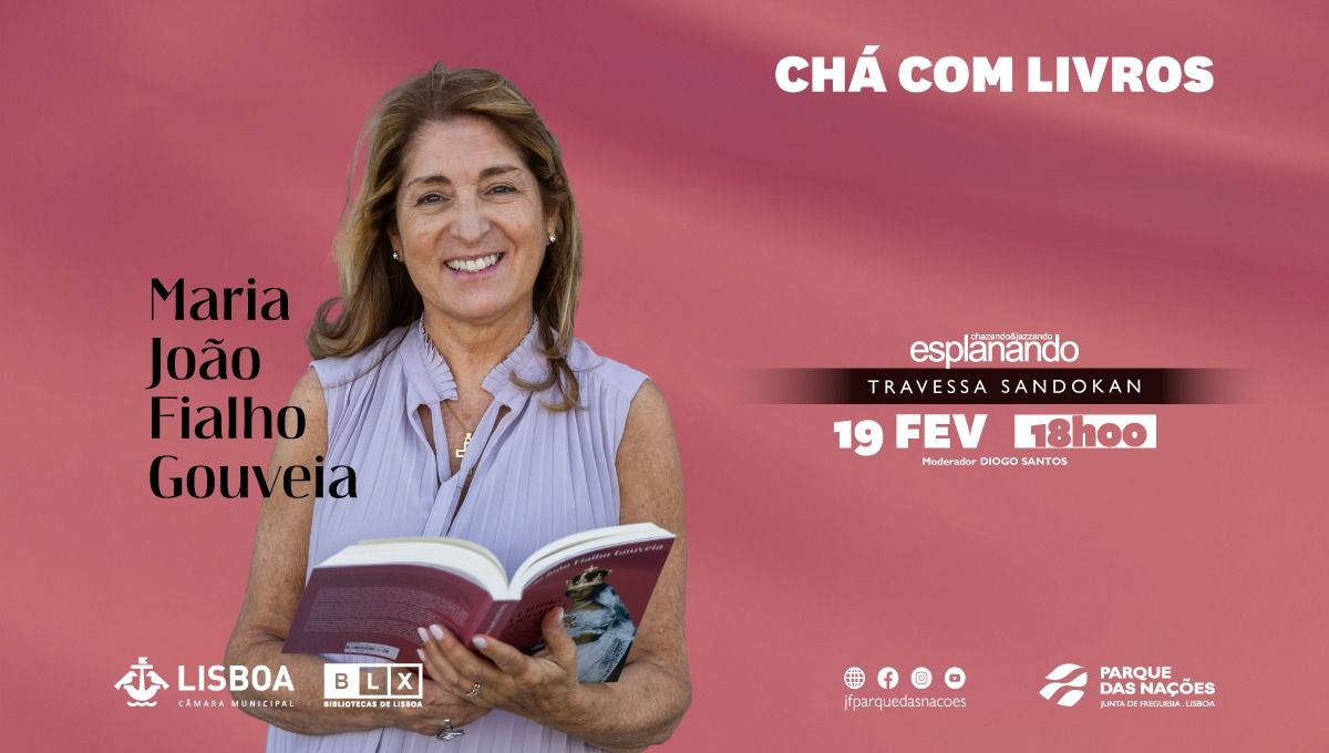 \u201cCh\u00e1 com livros\u201d convida Maria Jo\u00e3o Fialho Gouveia