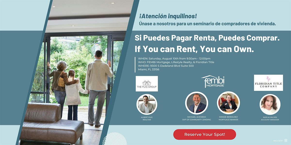 Seminario para compradores de su primera vivienda, FEMBi Mortgage ...