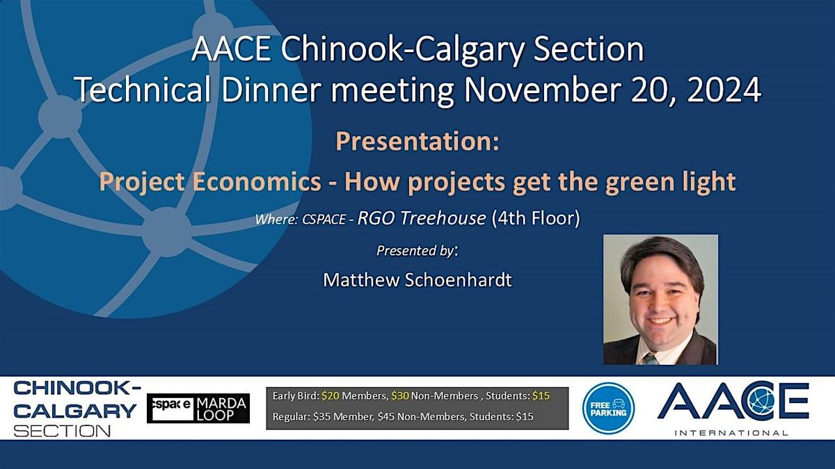 AACE Chinook-Calgary November Technical Dinner Meeting