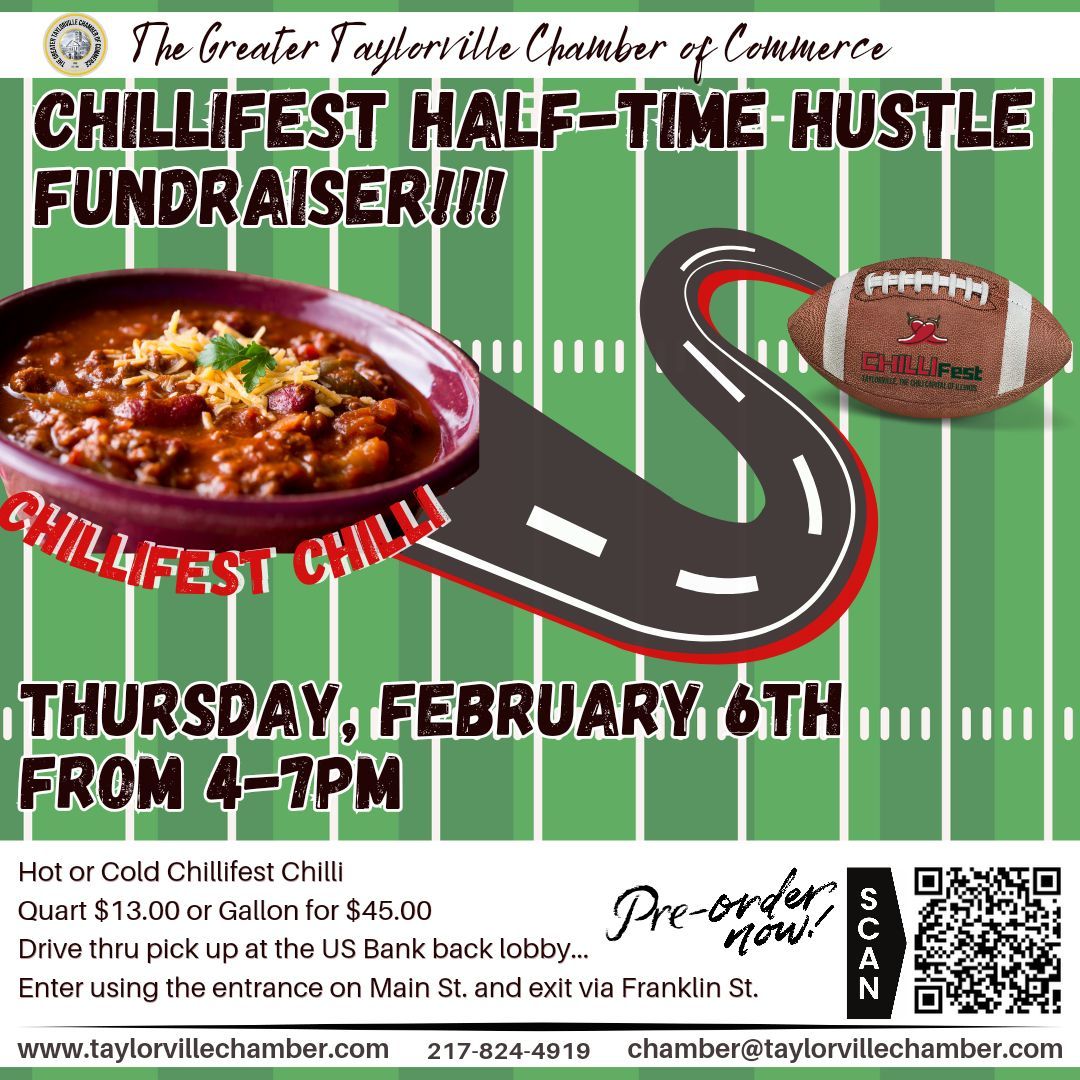 Chillifest Half Time Hustle Fundraiser For Game Day!! Let Us Do The Cooking!!   