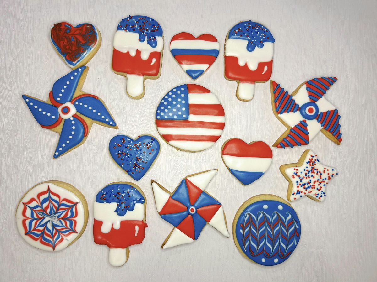 Red, White, and Blue Cookie Decorating Class (Ages 5+)