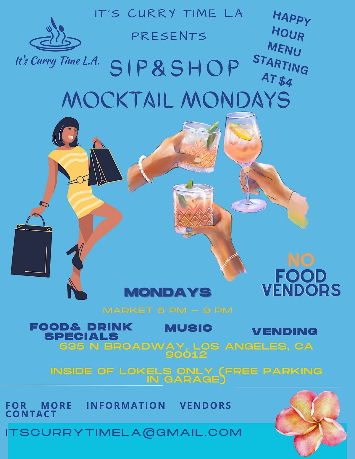 It's Curry Time LA presents Sip and Shop