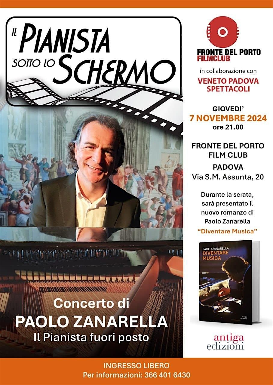 IL PIANISTA SOTTO LO SCHERMO concerto + libro con Paolo Zanarella