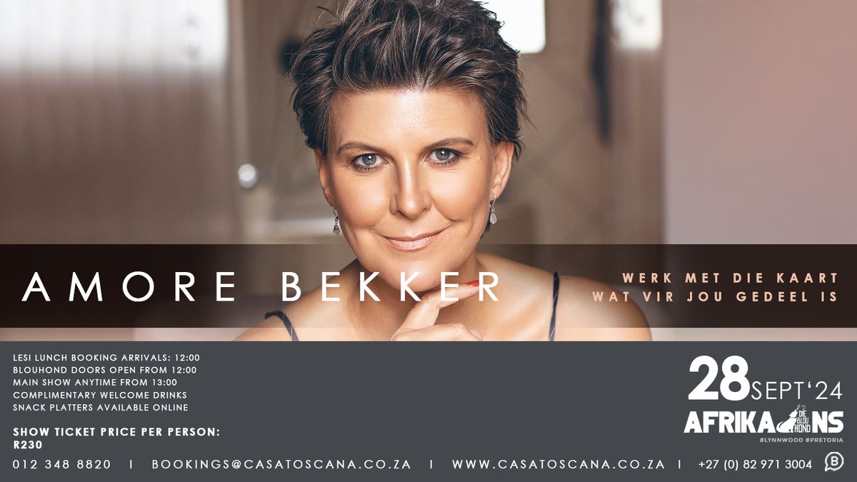 Amore Bekker - Werk met die Kaart wat vir jou gedeel is