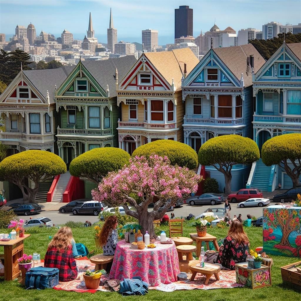 Nice weather! Let's do Earth Day Picnic for the Planet @ Alamo Square