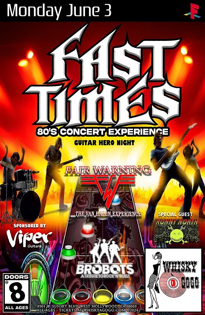 Fast Times 80s Concert Experience (Guitar Hero Night)