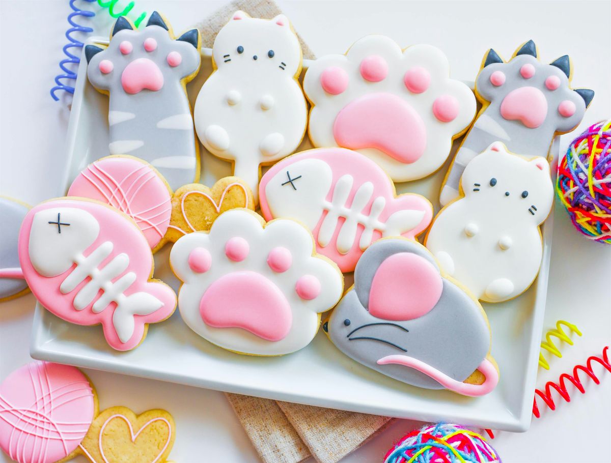 Sugar Cookie Decorating Cute Cats