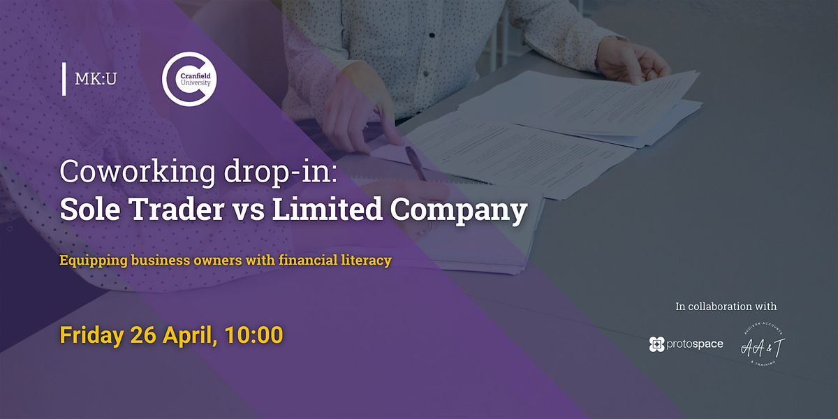 MK:U Coworking Drop-in: Sole Trader vs Limited Company