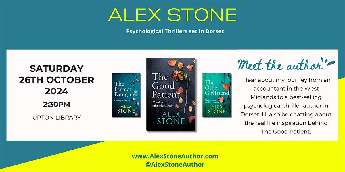 Meet The Author - Alex Stone at Upton Library