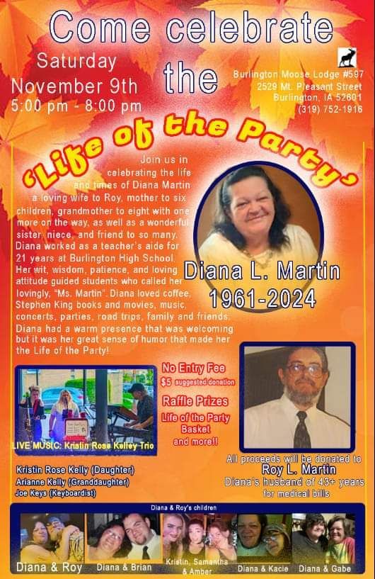 "Life of the Party" celebration and benefit show\/party