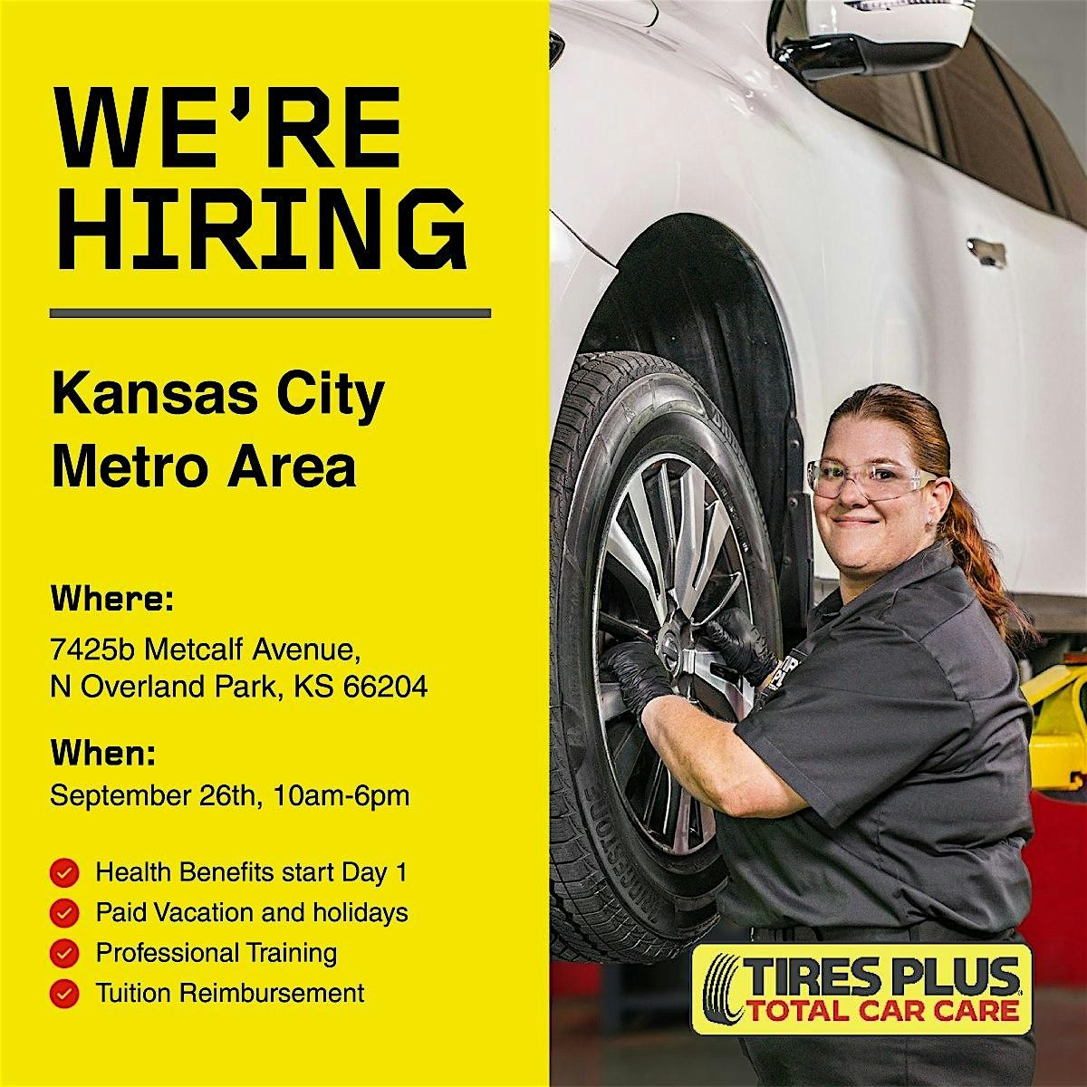 Tires Plus & Firestone Hiring Event - Kansas City Metro