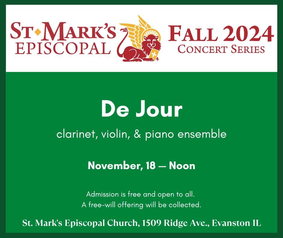 Noon concert featuring chamber ensemble, Ensemble Du Jour