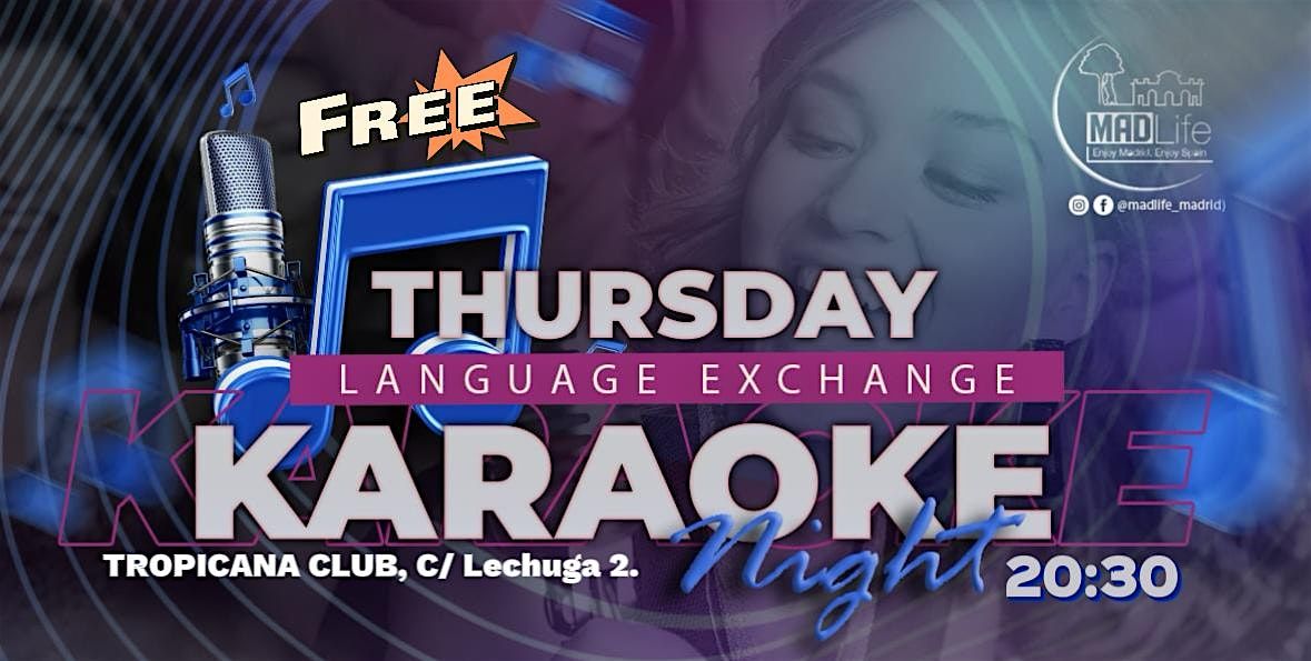 International Meeting\/Language Exchange"KARAOKE Night"FREE BEER\/SANGRIA