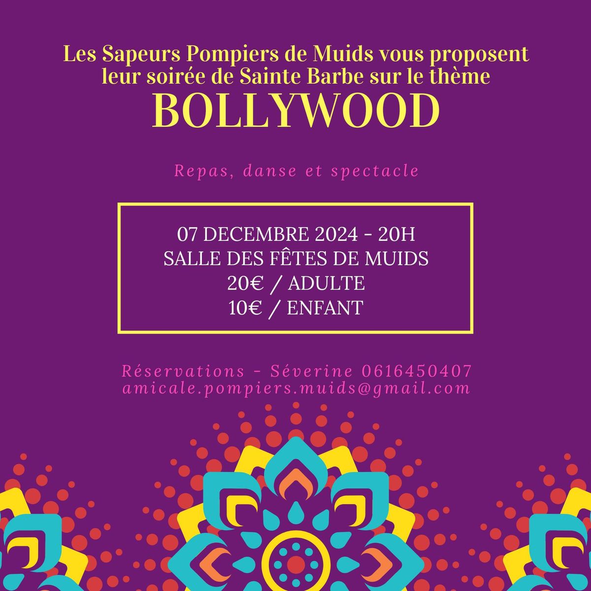 Sainte barbe 2024 - soir\u00e9e Bollywood 