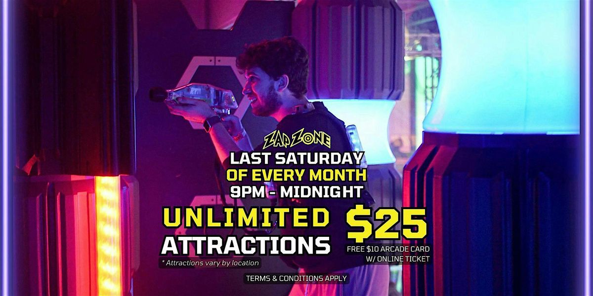 Unlimited Night | Zap Zone Farmington