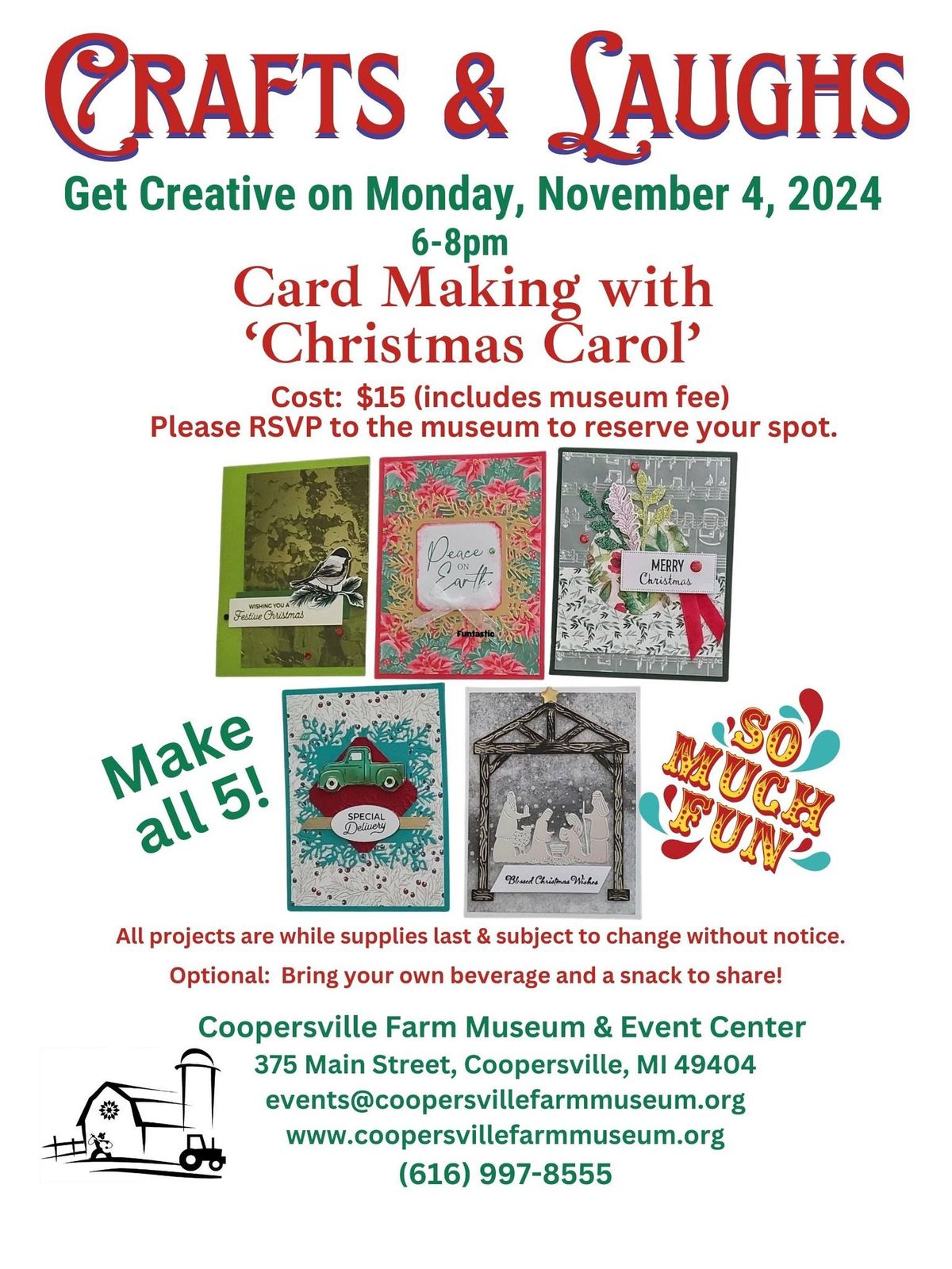 Card Making with 'Christmas Carol'