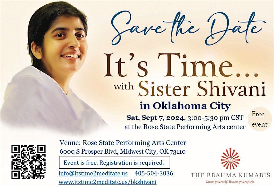 It's Time... with Sister Shivani in Oklahoma City