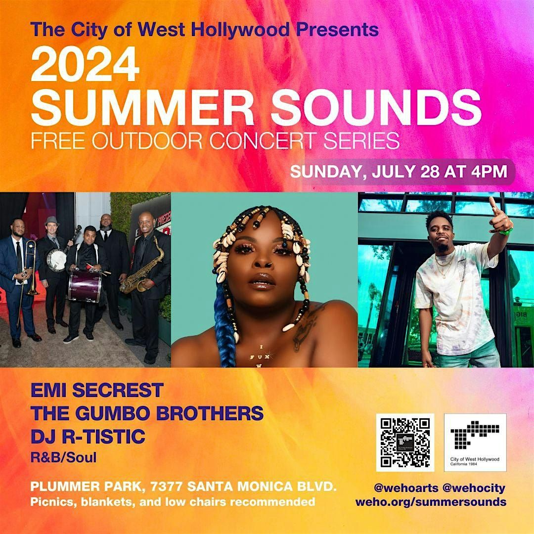 Emi Secrest, The Gumbo Brothers, and DJ R-Tistic at Summer Sounds