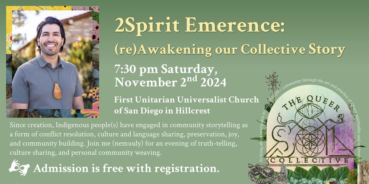 2Spirit Emerence:(re)Awakening our Collective Story with Juan Reynoso